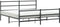 vidaXL - Bedframe - met - hoofd- - en - voeteneinde metaal - zwart - 180x200 - cm