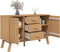 vidaXL - Dressoir - OLDEN - 114x43x73,5 - cm - massief - grenenhout - bruin