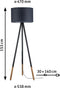 Paulmann Neordic Rurik - Staande lamp - Hout Textiel Metaal - Grijs