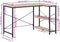 vidaXL - Computerbureau - 110x72x70 - cm - bewerkt - hout - zwart - en - eikenkleurig