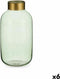 Vaas Groen Gouden Glas 14,5 x 29,5 x 14,5 cm (6 Stuks)