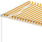 vidaXL - Luifel - vrijstaand - handmatig - uittrekbaar - 300x250 - cm - geel - en - wit