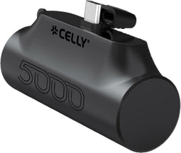 Celly PBC5000BK - Powerbank - 5000mAh met USB-C connector - Zwart