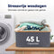 DARI Opvouwbare Wasmand 45L - Heupwasmand - Bamboe - Grijs