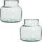 Mica Decorations Vienne Vaas - H20 x Ø21 cm - Glas - Set van 2