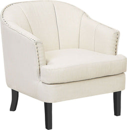 ELVERUM - Fauteuil - Beige - Polyester