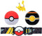 Clip Belt 'n' Go Bandai - Pokémon - 1 riem, 1 Poké -bal, 1 luxe bal en 1 beeldje 5 cm Pikachu