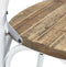 Alterego Ranch - Houten Keukenstoel - Oude Walnoot Afwerking - 50x47x89cm