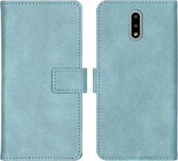 iMoshion Hoesje Geschikt voor Nokia 2.3 Hoesje Met Pasjeshouder - iMoshion Luxe Bookcase - Lichtblauw