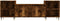 vidaXL - Tv-meubel - 160x35x55 - cm - bewerkt - hout - gerookt - eikenkleurig