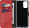 Selencia Galaxy S20 Plus - Echt Lederen Bookcase - 3 Pashouders - Rood