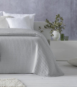 Sprei Hosteline AGNES Parelgrijs Bed van 105 (1 Onderdelen)