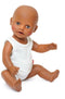 Poppenonderbroek en -hemd Wit, 20-25 cm