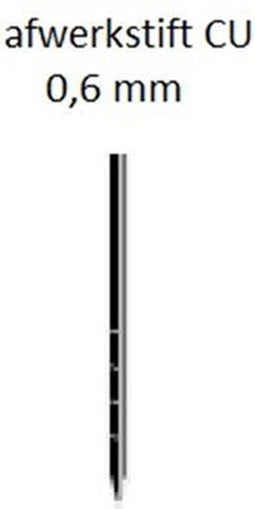 Dutack Stift 0,6 x 12 mm. Koper