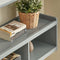 SoBuy FHK28-HG - Wandkapstok - 3 Compartimenten 4 Haken - Grijs 100x25x35 cm