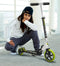 Skids Control 2-wiel Kinderstep Opvouwbaar Voetrem Zwart/groen