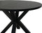 Ronde eettafel - ø120x76 - zwart - Mangohout/metaal