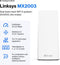 Linksys Atlas 6 MX2003 - Mesh WiFi Router - WiFi 6 - AX3000 - Dual-Band - Wit (3-pack)