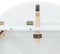 vidaXL - Eettafel - massief - hout - wit - rubber