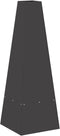 vidaXL - Vuurkorf - met - houtopslag - - - Zwart - - - 35x35x100 - cm - - - Staal