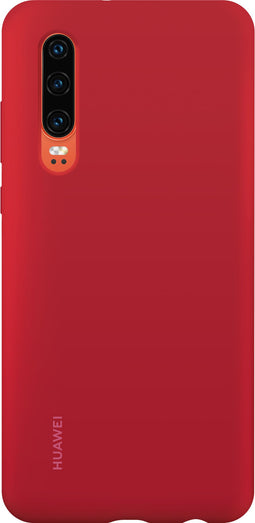 Huawei P30 - Siliconen Hoesje - Krasbestendig en Stootbestendig - Rood