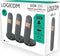 Logicom - ILOA 350 - Huistelefoon Draadloos Trio - zonder antwoordapparaat - 3 Handsets - Dect telefoon - Zwart