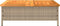 vidaXL - Parasolvoetbedekking - 70x70x25 - cm - poly - rattan - acaciahout - beige