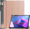 Lunso - Geschikt voor Lenovo Tab P11 Pro Gen 2 (2e generatie) - Tri-Fold Bookcase hoes - Rose Goud