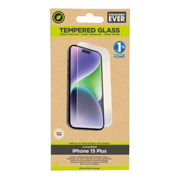 Muvit for Change - Schermbeschermer - 9H Hardheid - Compatibel met iPhone 15 Plus