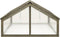 vidaXL Broeikas - Kweekkas - 114x80x50 cm - vurenhout - grijs