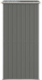 vidaXL - Tuinschuur - 192x108x223 - cm - gegalvaniseerd - staal - lichtgrijs