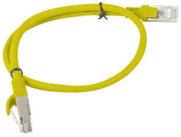 Stevige UTP-netwerkkabel categorie 5e Lanberg Geel - 1 m