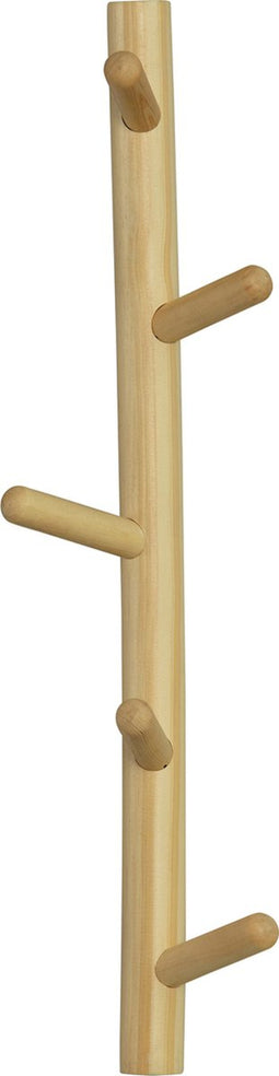 WOOOD Marrit Kapstok 5 Haaks - Hout - Naturel - 50x14x10