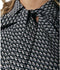 Colourful Rebel Kimi - Geometric Mini Jurk - Wijduitlopende fit Lange mouw Inclusief riem