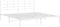 vidaXL - Bedframe - met - hoofdbord - metaal - wit - 180x200 - cm