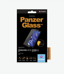 PanzerGlass Screenprotector Geschikt voor Motorola Moto G 5G Plus - PanzerGlass Case Friendly Screenprotector smartphone