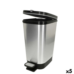 Vuilnisemmer Curver Grijs Plastic 6 L (5 Stuks)