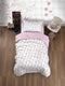 LINNICK Kinder Dekbedovertrek 100% katoen Rina - roze 140x200cm - Tiener Dekbedovertrek 1 persoons