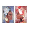 Schilderij DKD Home Decor Koloniaal Afrikaanse (83 x 4,5 x 122,5 cm) (83 x 4,5 x 123 cm) (2 Stuks)