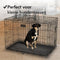 Brixy Hondenbench - M - Opvouwbaar - 76 x 47 x 54 CM - 2 Deuren - Zwart