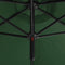 vidaXL - Parasol - dubbel - met - stalen - paal - 600 - cm - groen