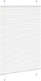 vidaXL - Plissé - rolgordijn - 90x150 - cm - stofbreedte - 89,4 - cm - polyester - wit