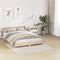 vidaXL - Shaggy - Vloerkleed - Hoog - Pols - Crème - 160x160 - cm - PP