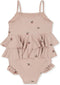 Konges Slöjd Manuca Frill badpak kind - Cherry blush - Maat 12 maand