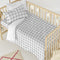 Happy Friday Duvet cover set 2 pieces Vichy grey 100x120 cm (Cot) Grey