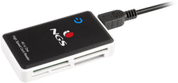 NGS Multireader Pro - Geheugenkaartlezer - USB 2.0 - 480 Mbit/s - Wit