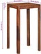 vidaXL - Bartafel - 60x60x107 - cm - massief - acaciahout