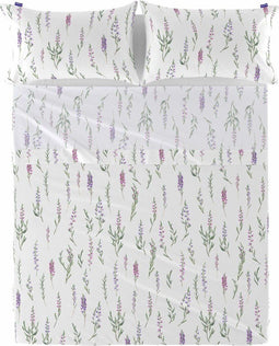 Set beddengoed HappyFriday Lavender Multicolour Bed van 135/140