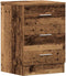 vidaXL - Nachtkastjes - 2 - st - 38x35x55 - cm - bewerkt - hout - oud - houtkleurig