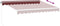 vidaXL - Luifel - handmatig - uittrekbaar - 300x250 - cm - bordeauxrood